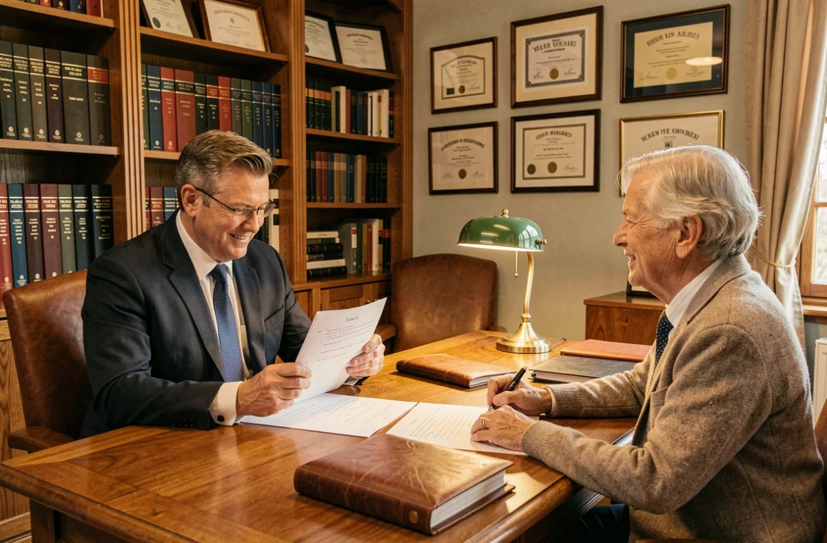 Courtier indépendant Finances Conseil dans l'Ain recevant un couple de clients dans son cabinet pour un conseil personnalisé en crédit immobilier