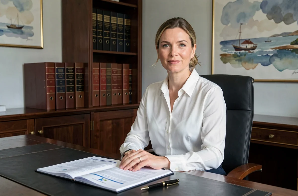 Conseillère de FinancièreConseil Brest dans un bureau élégant spécialisé en financement immobilier