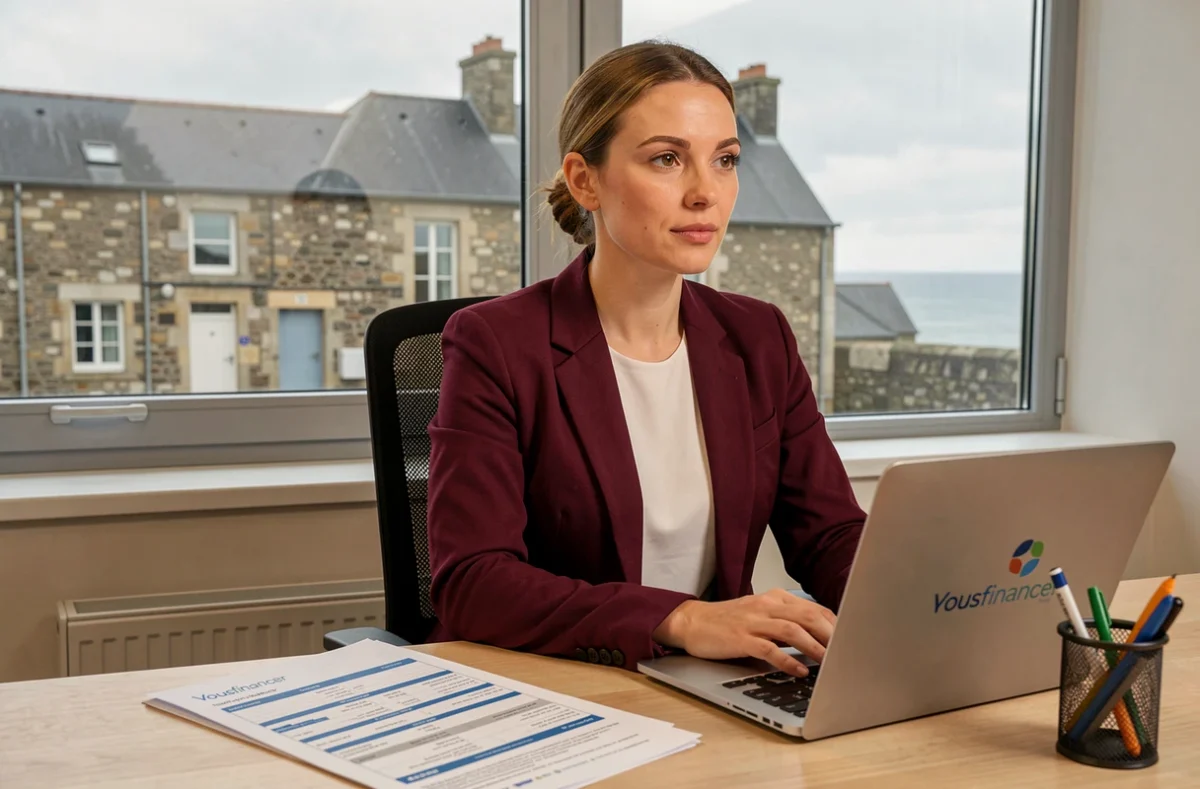Courtière de Vousfinancer à Pont-l'Abbé conseillant un client sur un financement immobilier